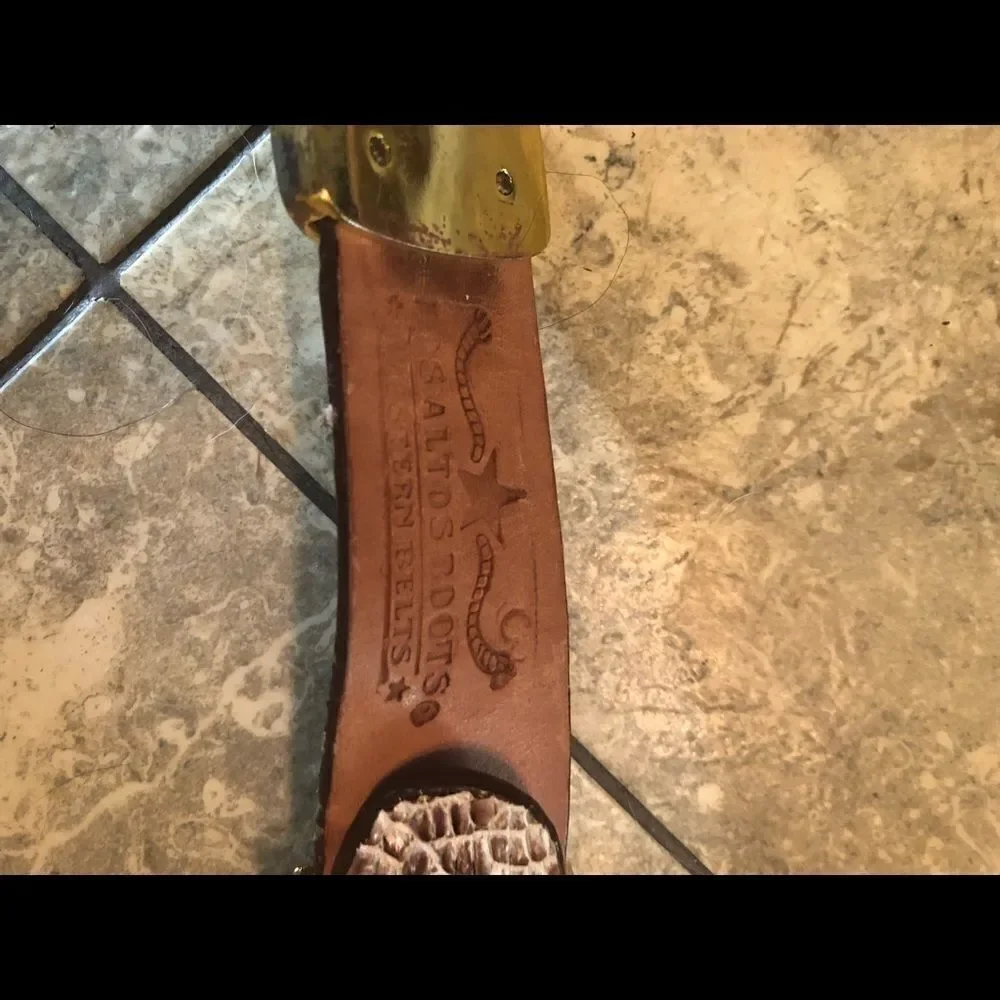 Los Altos boots alligator bling belt